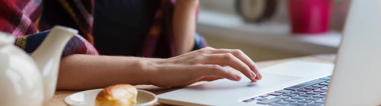 Woman using Laptop